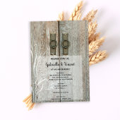 ダブルバーンドアズカントリーファーム結婚ズ 招待状