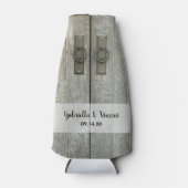 ダブルバーンドアーカントリー結婚式の好意 ボトルクーラー (正面)