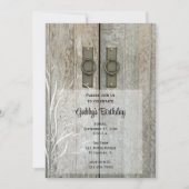 ダブルバーンドアーズカントリーバースデーパーティー 招待状 (正面)