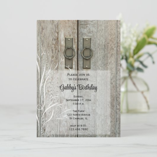 ダブルバーンドアーズカントリーバースデーパーティー 招待状 (スタンド正面)