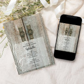 ダブルバーンドアーズカントリーベビーシャワー 招待状