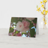 ダブルパルーミングさくらんぼツリーI春フローラ カード (黄色い花)