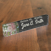 ダブルパルーミングさくらんぼツリーI春フローラ デスクネームプレート (側面)