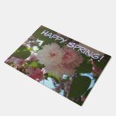 ダブルパルーミングさくらんぼツリーI春フローラ ドアマット (アングル)