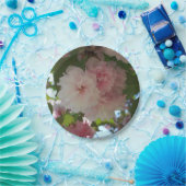 ダブルパルーミングさくらんぼツリーI春フローラ ペーパープレート (パーティー)