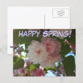 ダブルパルーミングさくらんぼツリーI春フローラ ポストカード (正面/裏面)