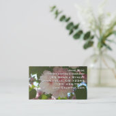 ダブルパルーミングさくらんぼツリーI春フローラ 名刺 (スタンド正面)