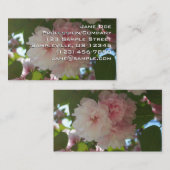 ダブルパルーミングさくらんぼツリーI春フローラ 名刺 (正面/裏面)