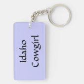 ダブルパープルハートバレルレーサー キーホルダー (裏面)