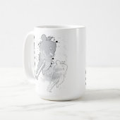 ダブルビジョンホッケー（メス） コーヒーマグカップ (正面左)