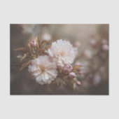 ダブルピンクサクラの花咲く 薄葉紙 (正面)
