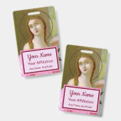 ダブルピンク セイントアガサ (M 003) バッジ4 バッジ (正面&裏面)