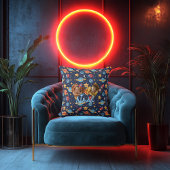 ダブルフォトピローかわいい宇宙模様 クッション