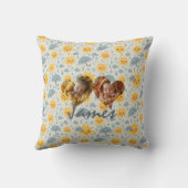 ダブルフォトピローハートフレームとかわいい天気 クッション (裏面)