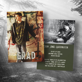 ダブルフォトボーイソンズ卒業パーティー 招待状