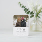 ダブルフォトメモリアル記念祈りの言葉カード 名刺 (スタンド正面)