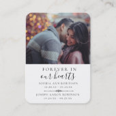 ダブルフォトメモリアル記念祈りの言葉カード 名刺 (正面)