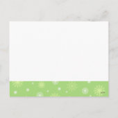 ダブルフォトメリークリスマスポストカード雪 シーズンポストカード (裏面)