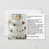 ダブルフォトモダンサンキューカード 招待状 (裏面)