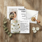 ダブルフォトモダンサンキューカード 招待状