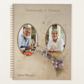 ダブルフォトヴィンテージフローラの削除 プランナー手帳 (正面)