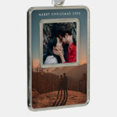 ダブルフォト シルバープレートフレームオーナメント (右)