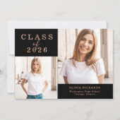 ダブルフォト | 2025年度卒業 案内状 (正面)