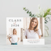 ダブルフォト | 2025年度卒業 案内状 (スタンド正面)