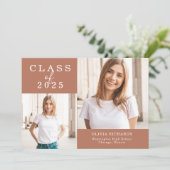 ダブルフォト | 2025年度卒業 案内状 (スタンド正面)