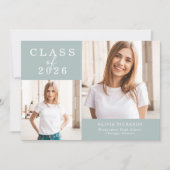 ダブルフォト | 2025年度卒業 案内状 (正面)