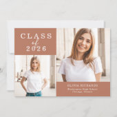 ダブルフォト | 2025年度卒業 案内状 (正面)