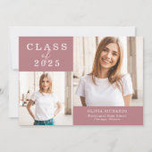 ダブルフォト | 2025年度卒業 案内状 (正面)