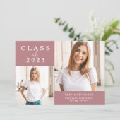 ダブルフォト | 2025年度卒業 案内状 (スタンド正面)