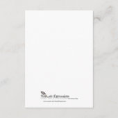 ダブルフレームが付いている孔雀の羽 エンクロージャーカード (裏面)