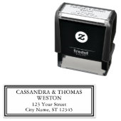 ダブルフレームカップル名結婚の差出人住所#2 セルフインキングスタンプ (インサイチュ)