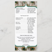 ダブルフレームプログラムで羽を孔雀 プログラム (裏面)