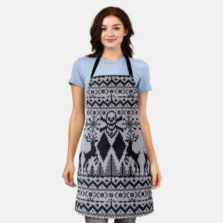 ダブルブラックダイアモンド醜いクリスマスセータースタイル エプロン