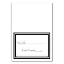 ダブルブラックトリム – エスコートカード