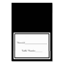 ダブルブラックトリム – エスコートカード テーブルナンバー