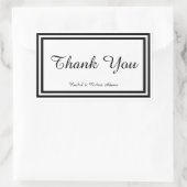 ダブルブラックトリム – 長方形シール (バッグ)