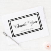 ダブルブラックトリム – 長方形シール (封筒)