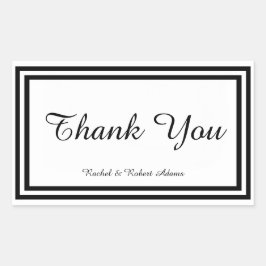 ダブルブラックトリム – 長方形シール