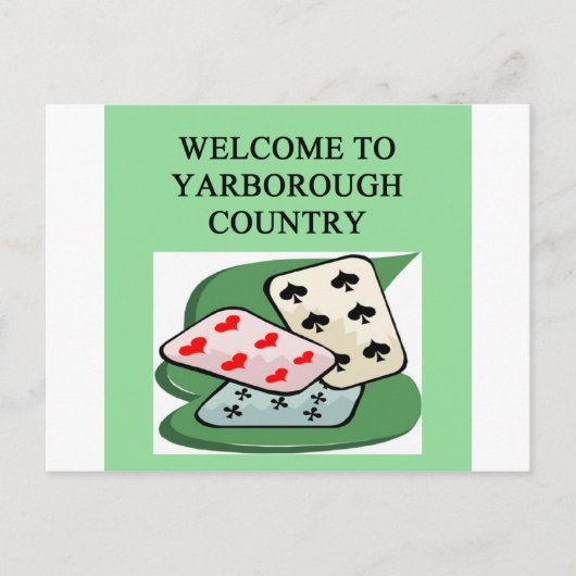 ダブルブリッジゲームプレイヤーyarborough ポストカード (正面)