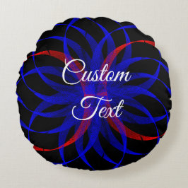 ダブルブルーベリーアクセント丸い枕 ラウンドクッション