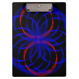 ダブルブルーベリーカラー幾何学クリップボード クリップボード