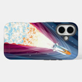 ダブルブースト(スペースシャトル打ち上げ) Case-Mate iPhoneケース (裏面 (横))