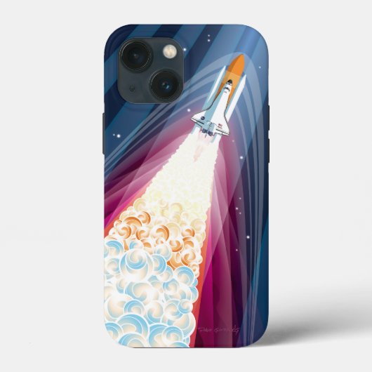 ダブルブースト(宇宙シャトル打ち上げ) Case-Mate iPhoneケース (裏面)