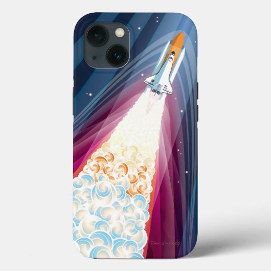 ダブルブースト(宇宙シャトル打ち上げ) Case-Mate iPhoneケース (裏面)