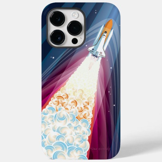 ダブルブースト(宇宙シャトル打ち上げ) Case-Mate iPhoneケース (裏面)