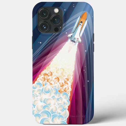 ダブルブースト(宇宙シャトル打ち上げ) Case-Mate iPhoneケース (裏面)